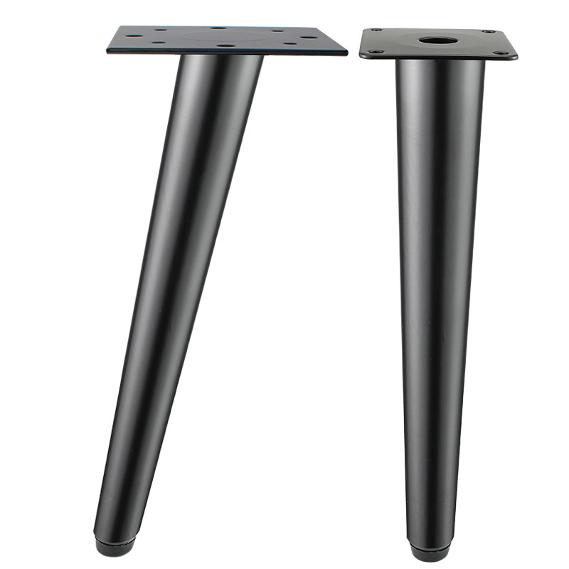 Black metal table legs (2)