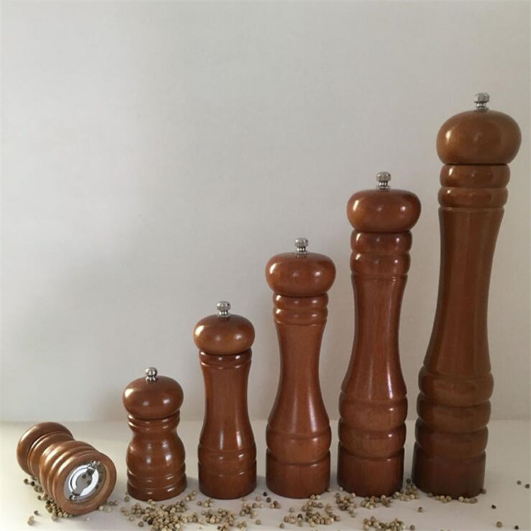 Dark wood pepper mills 4