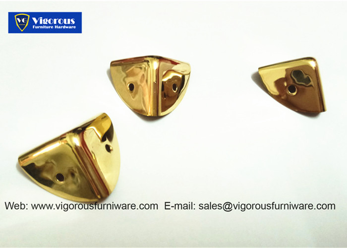 Gold Corner for Suitcase Box Cosmetic Jewellery Box Vigorous manufacture of box corner hinge lock hook and handle