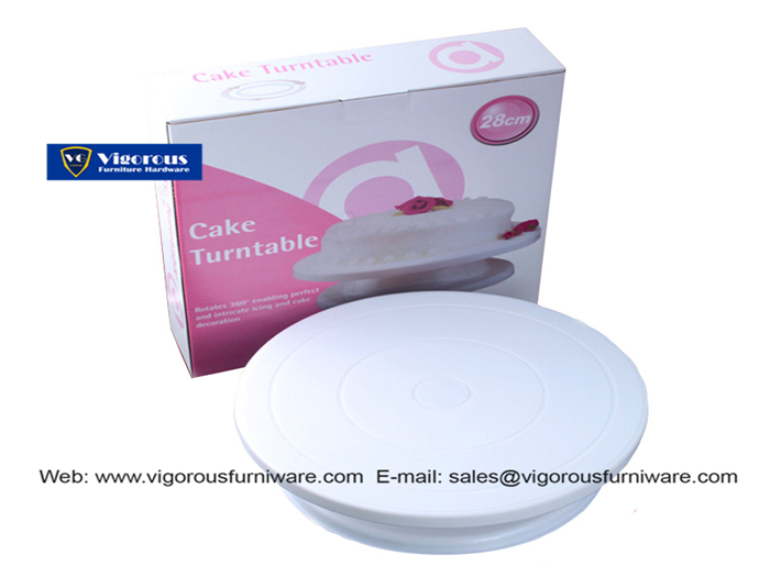 Hot Sale dia. 11 inches Enviromental Plastic DIY Cake Turntable 360 degree Rotate 55