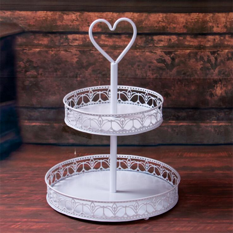 Metal cake stand plates 10