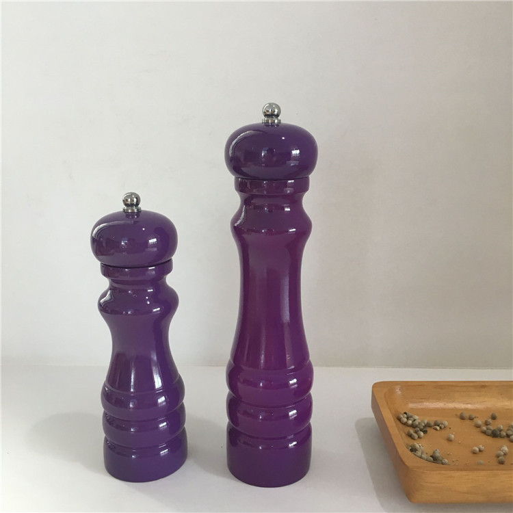 Handmade peppermill Passion purple point