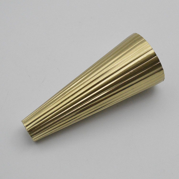 Sideboard leg brass caps 8