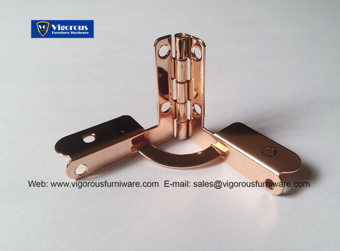 Vigorous hardware of box hinge small rose gold plating hinge03