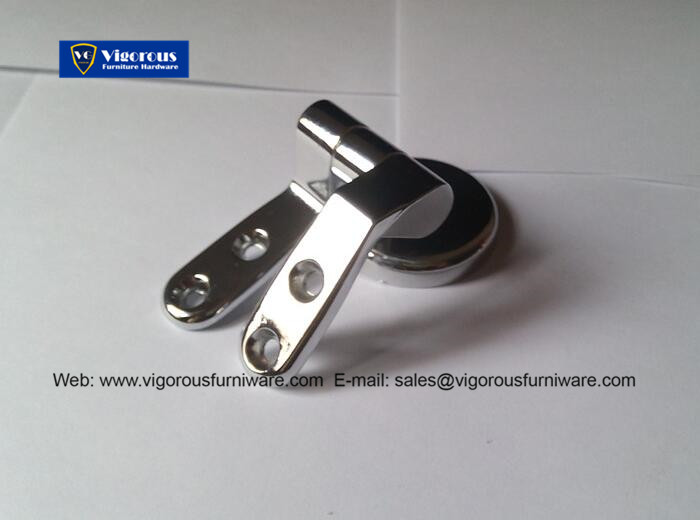 Vigorous hardware of toilet seat hinge round base chrome plating04