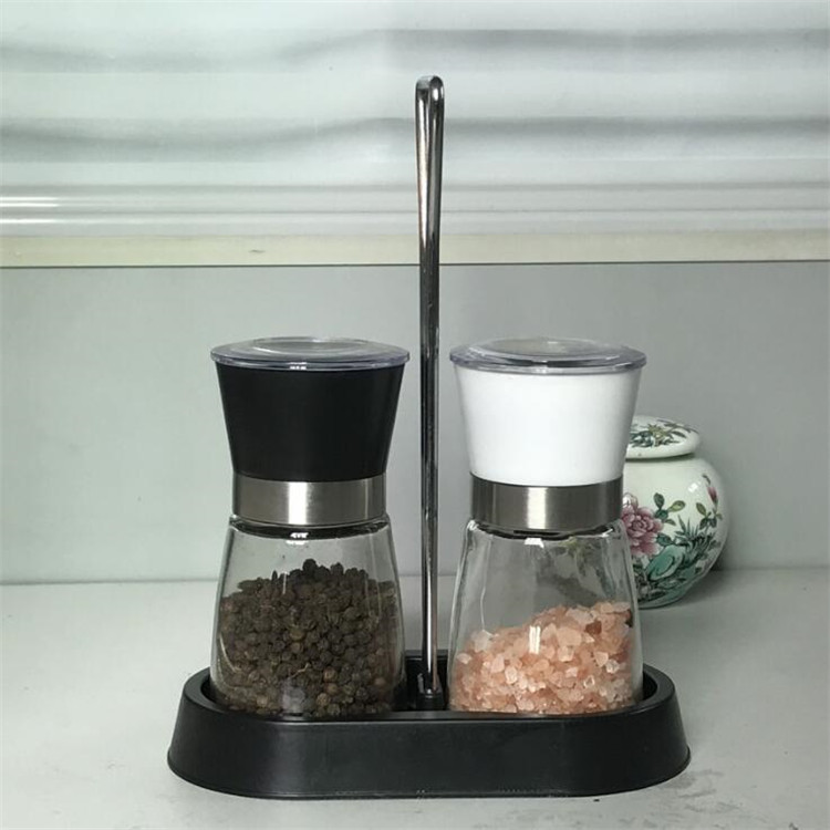 glass salt & pepper mill