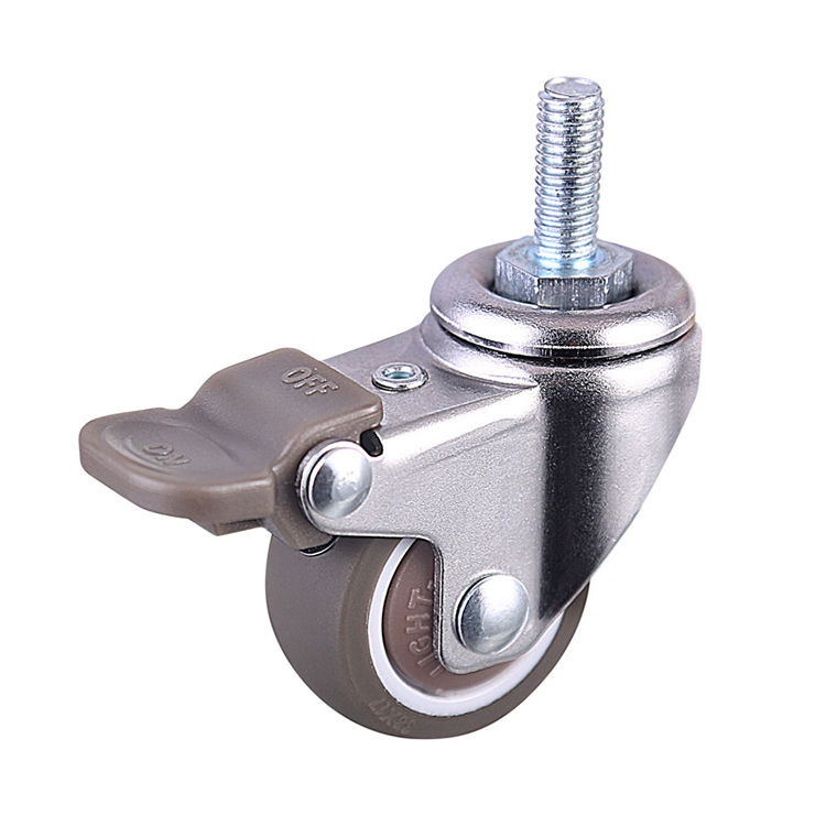 rubber caster wheel brake